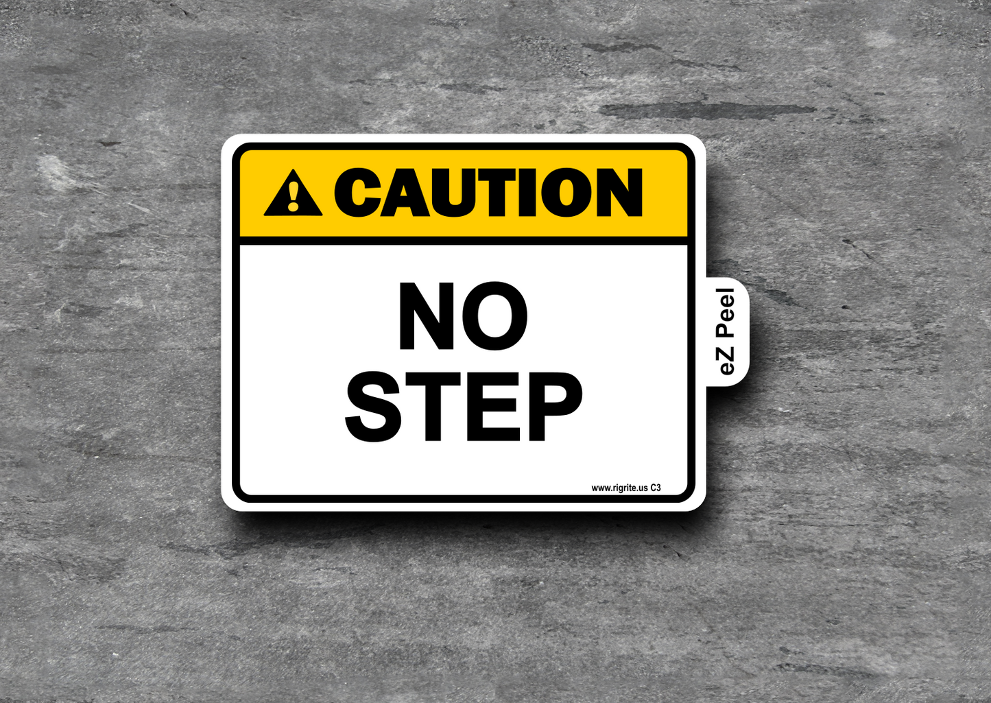 No Step Caution Decal