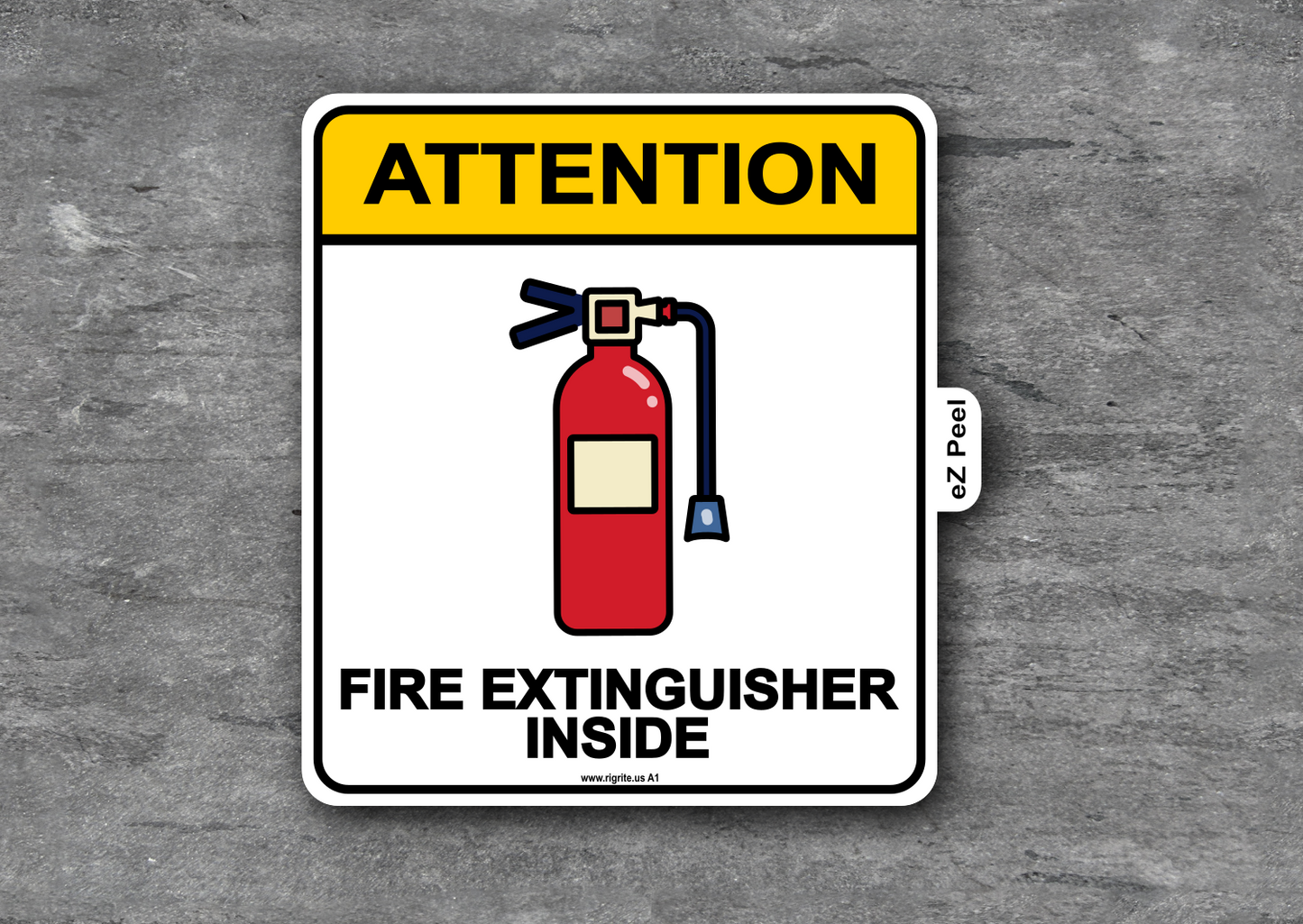 Fire Extinguisher Inside Decal