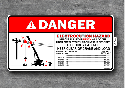 Electrocution Hazard Decal
