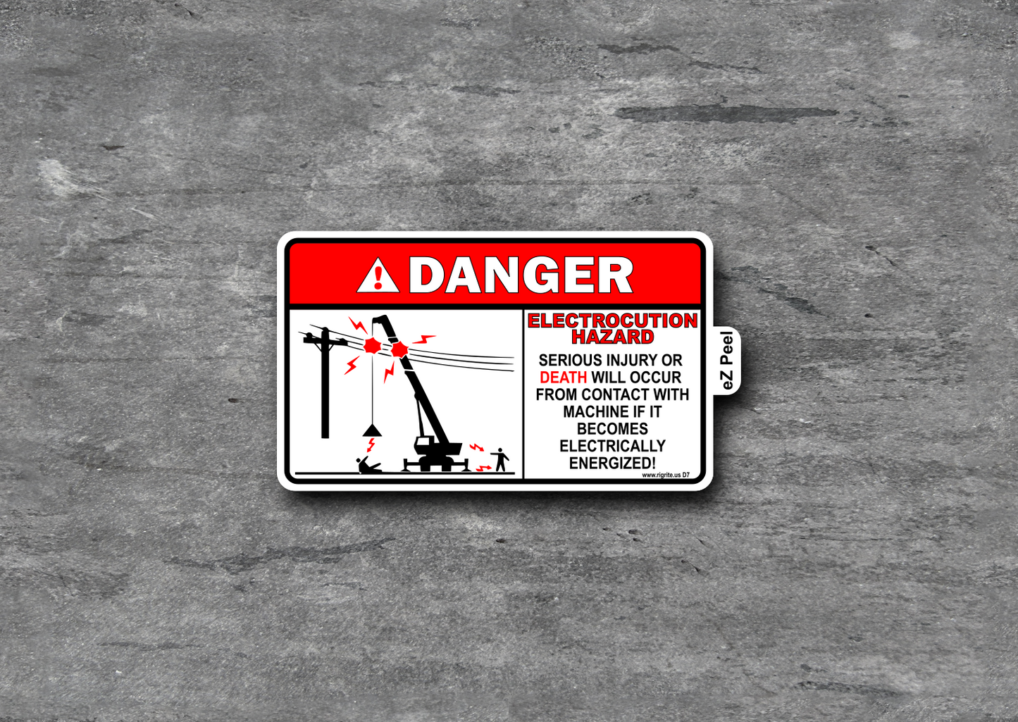 Electrocution Hazard Decal