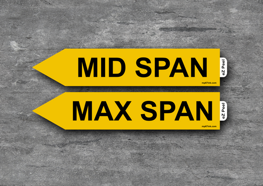 MID & MAX Span Decal Set of 4ea.
